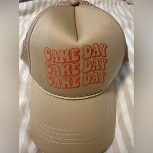 Tan 'Game Day' Trucker Hat